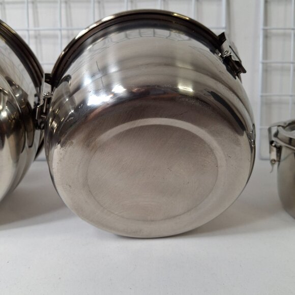 Set of 4 ONYX Stainless Steel Food Storage Containers Leak & Smell-Proof + Lids - Picture 7 of 14